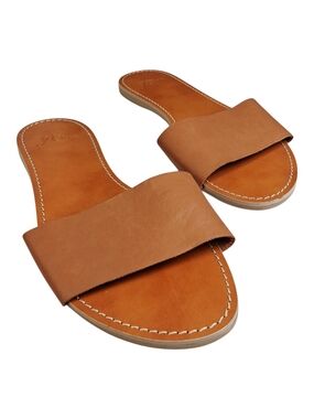 J. Crew Women's Natural Capri Slide Sandals Italy 7